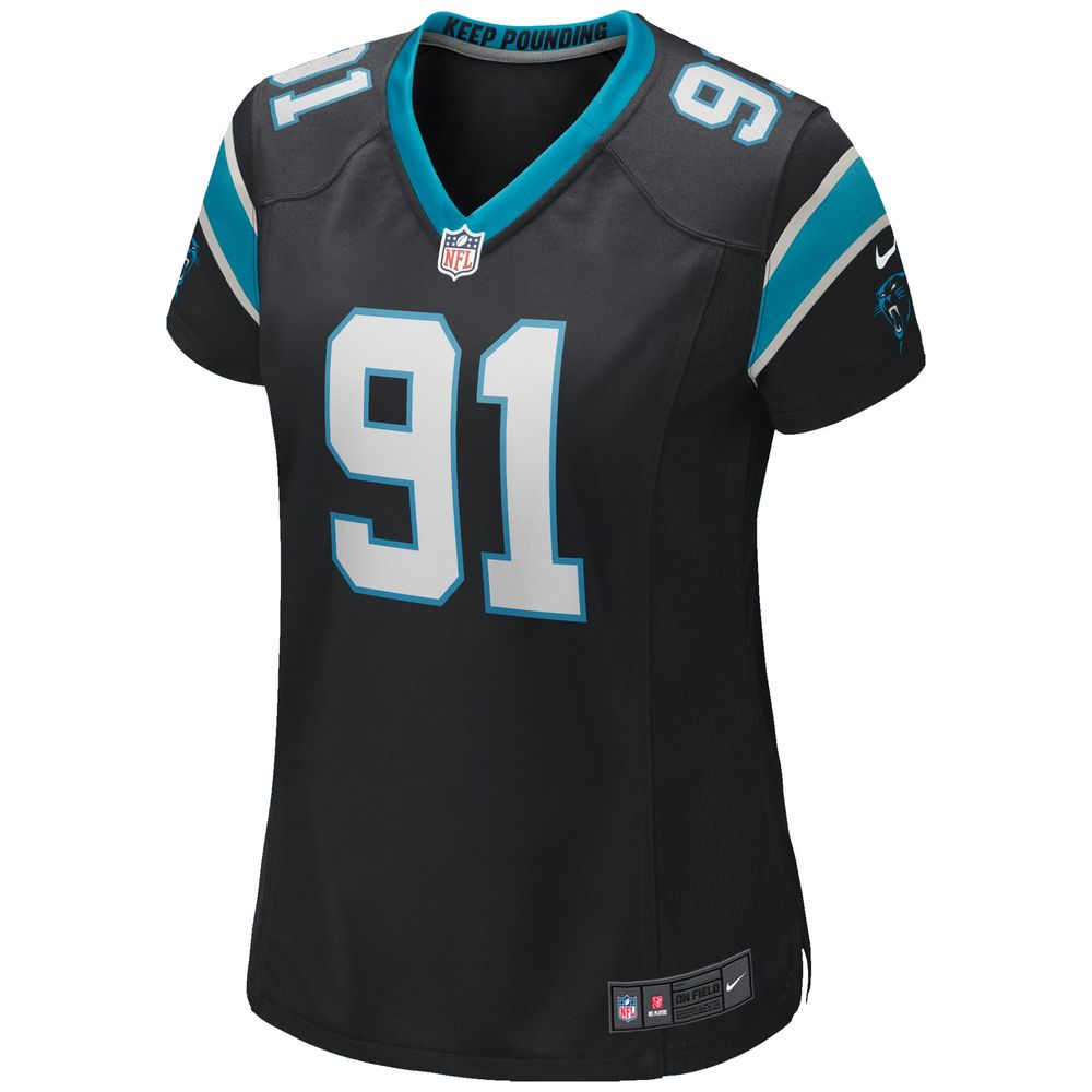 Women's Nike Kevin Greene Black Carolina Panthers Game Retired Player Jersey