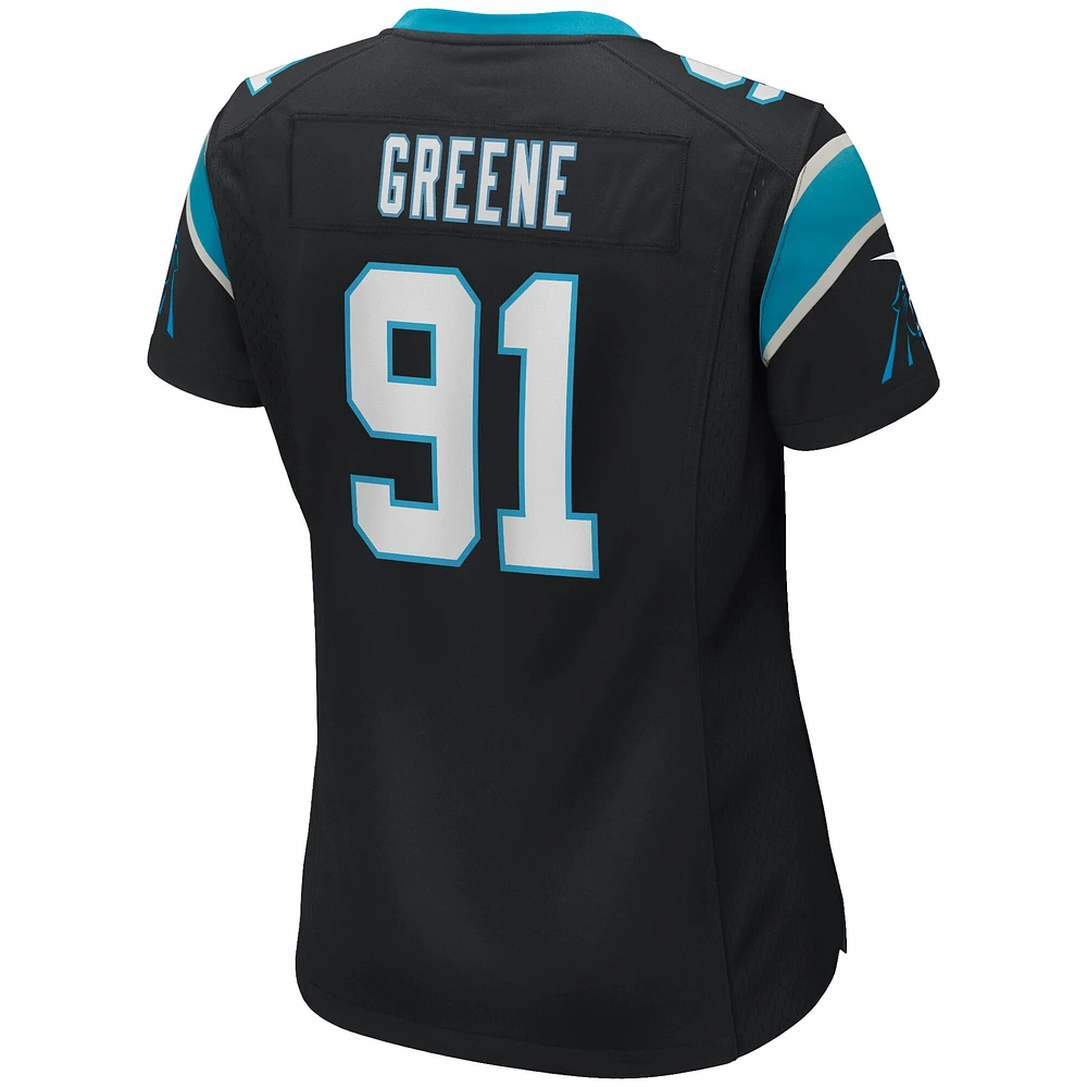 Maillot de joueur retraité Nike Kevin Greene pour femme des Panthers la Caroline, noir