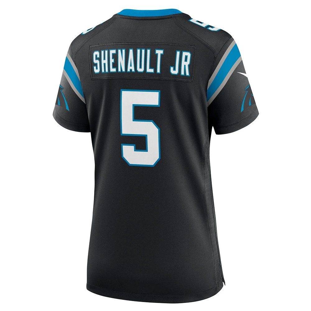 Maillot de match l'équipe Nike Laviska Shenault Jr. pour femme, noir des Panthers la Caroline