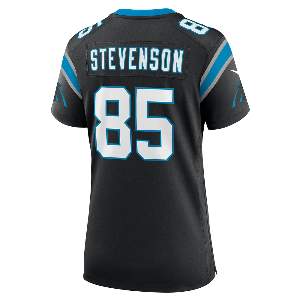 Maillot de match l'équipe Nike Marquez Stevenson pour femme, noir, Carolina Panthers