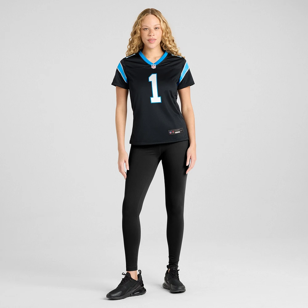 Women's Nike Number 1 Mom Black Carolina Panthers Game Jersey