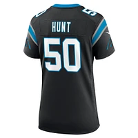 Maillot de match Nike Robert Hunt noir Carolina Panthers pour femme