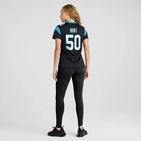 Maillot de match Nike Robert Hunt noir Carolina Panthers pour femme