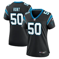 Maillot de match Nike Robert Hunt noir Carolina Panthers pour femme