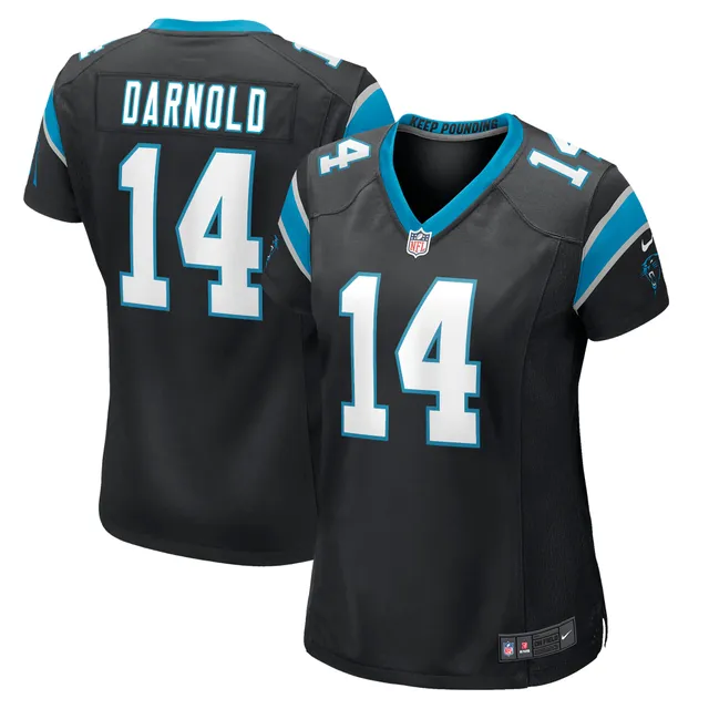 Nike Carolina Panthers No21 Jeremy Chinn Silver Women's Stitched NFL Limited Inverted Legend Jersey