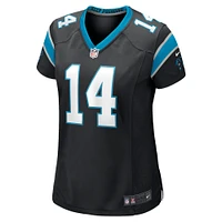 Maillot de match Nike Sam Darnold des Panthers la Caroline noir pour femme