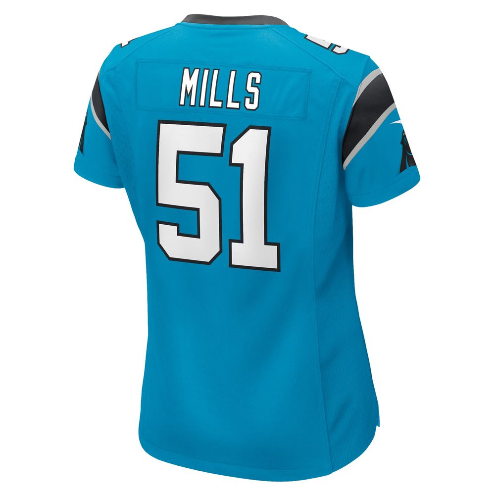 Women's Nike Sam Mills Blue Carolina Panthers Retired Player Jersey