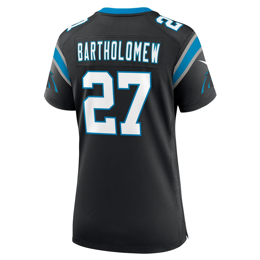 Maillot de match Nike Shemar Bartholomew noir Carolina Panthers pour femme