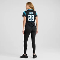 Maillot de match Nike Tarik Cohen pour femme, noir, Carolina Panthers