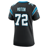 Women's Nike Taylor Moton Black Carolina Panthers Team Game Jersey