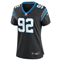 Women's Nike Tershawn Wharton  Black Carolina Panthers Team Game Jersey