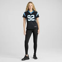 Women's Nike Tershawn Wharton  Black Carolina Panthers Team Game Jersey