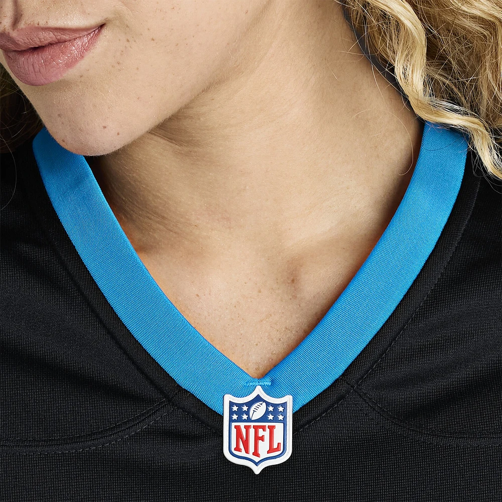 Women's Nike Tershawn Wharton  Black Carolina Panthers Team Game Jersey