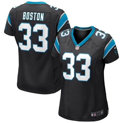 Maillot de match Nike Tre Boston pour femme, noir, Carolina Panthers