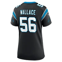 Women's Nike Trevin Wallace  Black Carolina Panthers Game Jersey