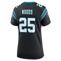 Women's Nike Xavier Woods Black Carolina Panthers Team Game Jersey