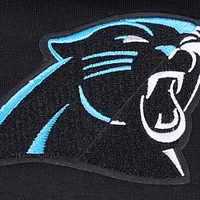 Women's Pro Standard Black Carolina Panthers Split Logo Full-Zip Hoodie