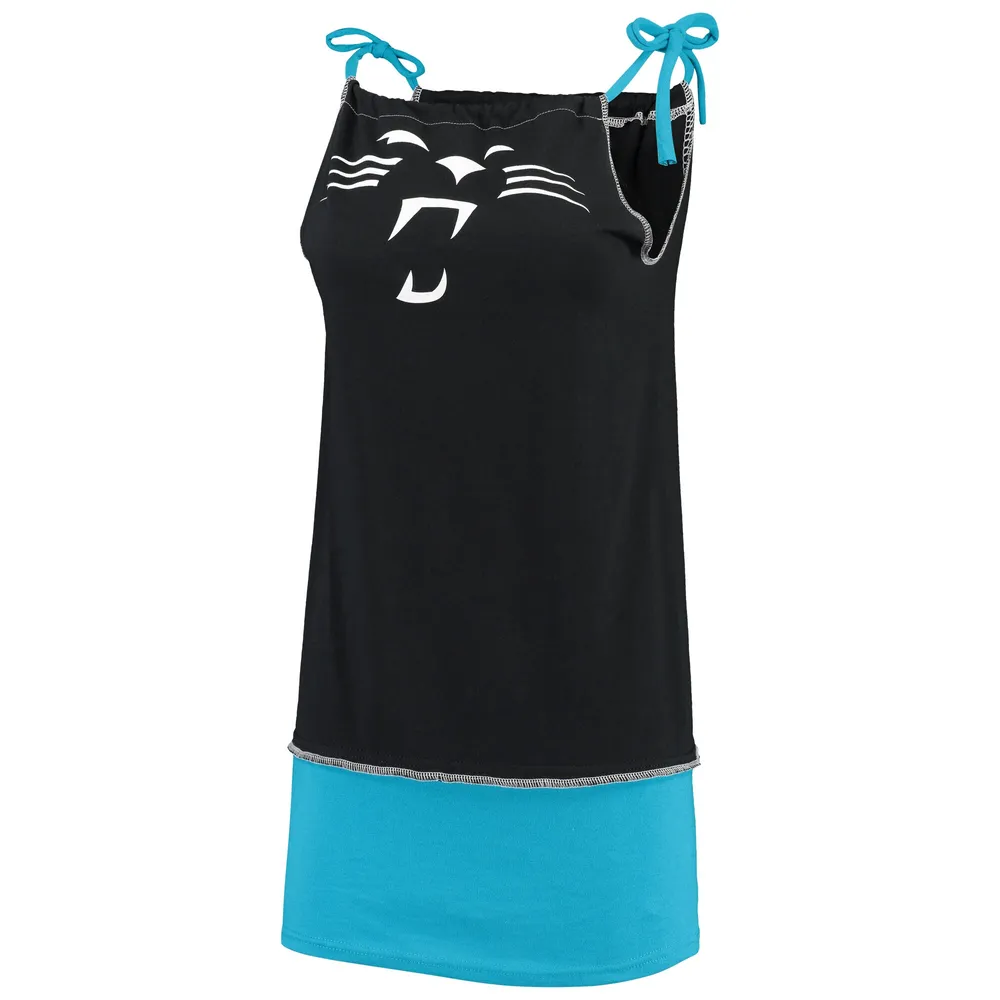 Women's Vintage Carolina Panthers Oversized NFL T-Shirt Dress S