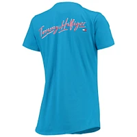 Women's Tommy Hilfiger Blue Carolina Panthers Riley V-Neck T-Shirt