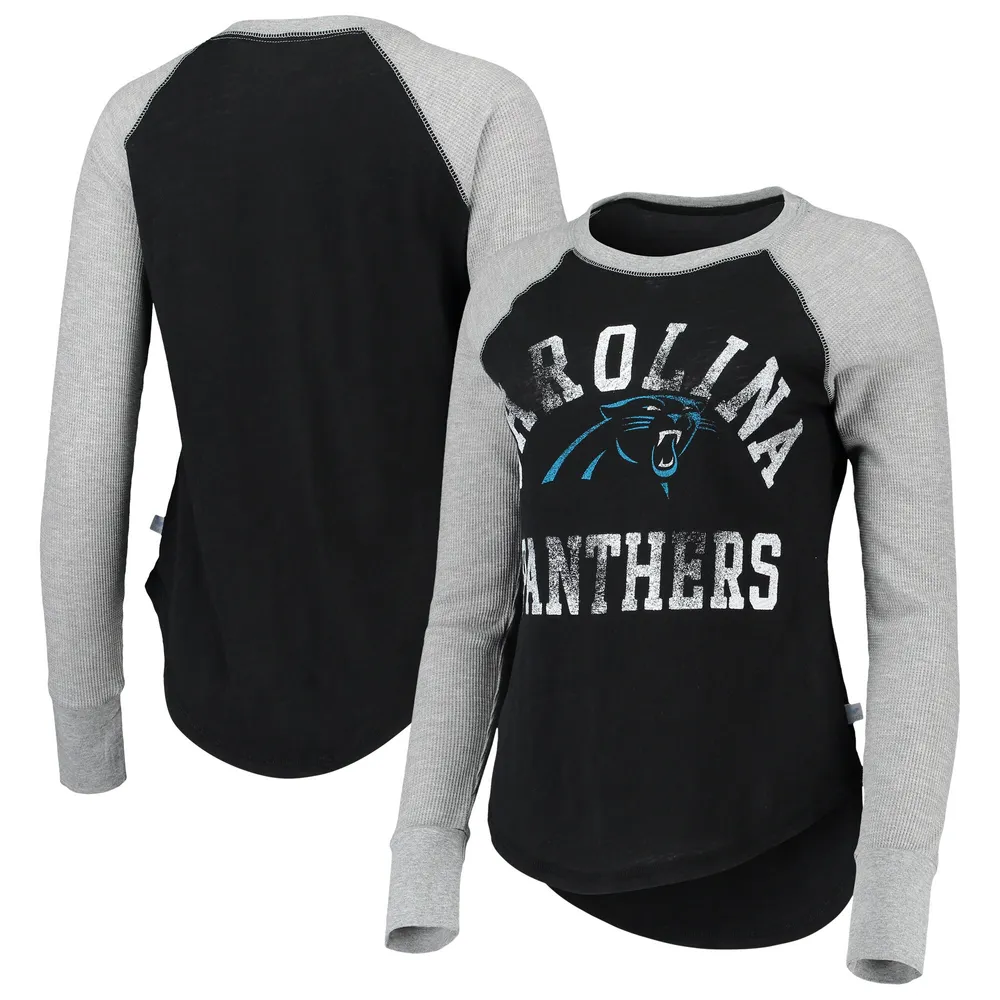 Long printed T-shirt - Dark grey/Carolina Panthers - Ladies