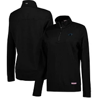 Sweat-shirt à capuche zippé quart de tour pour femme Vineyard Vines Black Carolina Panthers Team Shep Shirt