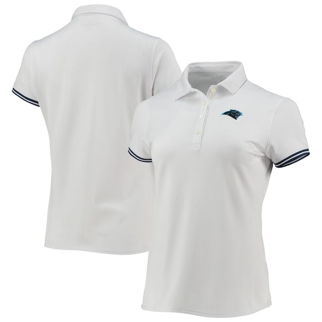 Polo en piqué uni pour femme Vineyard Vines des Panthers de la Caroline, blanc