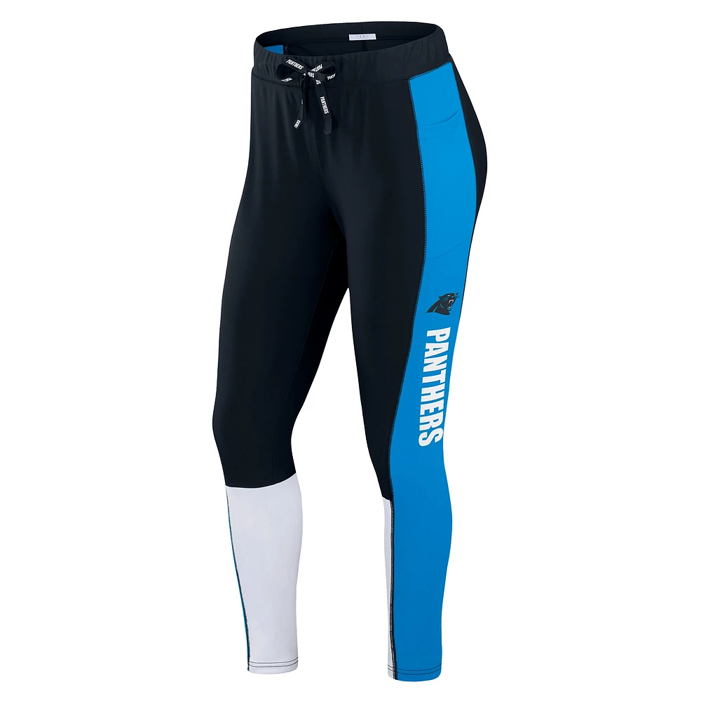 Leggings color-block noirs/bleus Carolina Panthers WEAR by Erin Andrews pour femme