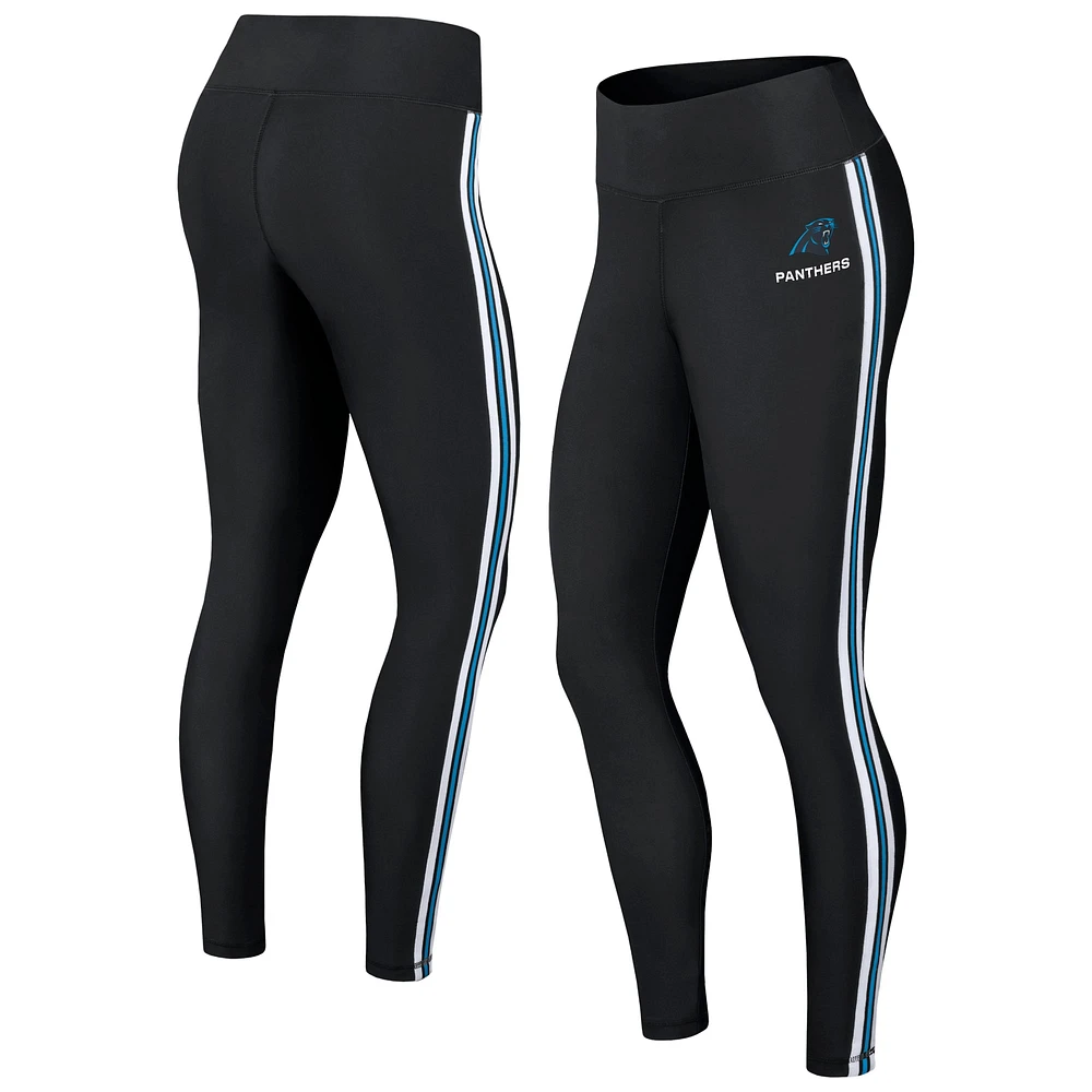 Leggings noirs à blocs de couleurs Carolina Panthers pour femmes WEAR by Erin Andrews