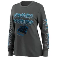 WEAR by Erin Andrews Women's WEAR by Erin Andrews Gray Carolina Panthers  Long Sleeve Thermal T-Shirt