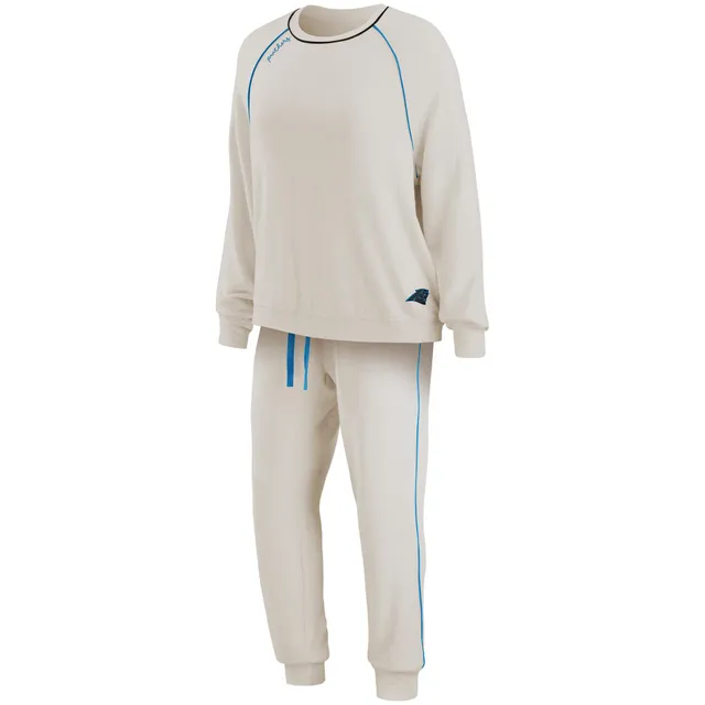 Lids Carolina Panthers WEAR by Erin Andrews Women's Raglan Pullover  Sweatshirt & Pants Lounge Set - Oatmeal