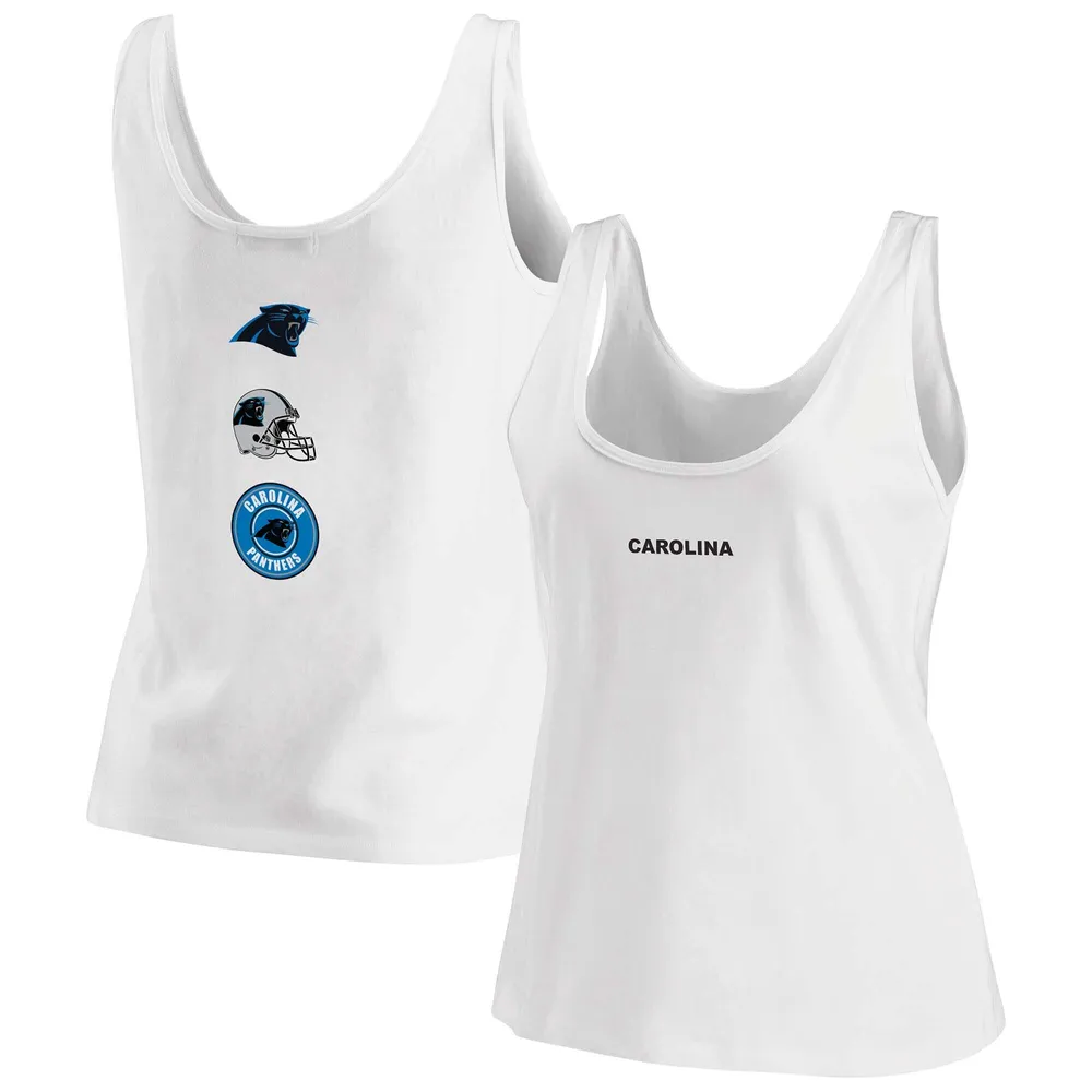 Women's WEAR By Erin Andrews White Carolina Panthers Front