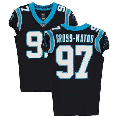 Shi Smith Carolina Panthers Game-Used #12 Black Jersey vs. Denver