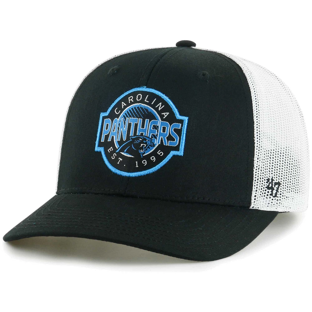 Casquette de camionneur ajustable Carolina Panthers Scramble '47 pour jeune