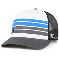 Youth '47 White/Charcoal Carolina Panthers Cove Trucker Snapback Hat