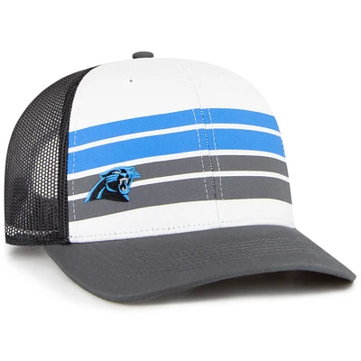 Youth '47 White/Charcoal Carolina Panthers Cove Trucker Snapback Hat