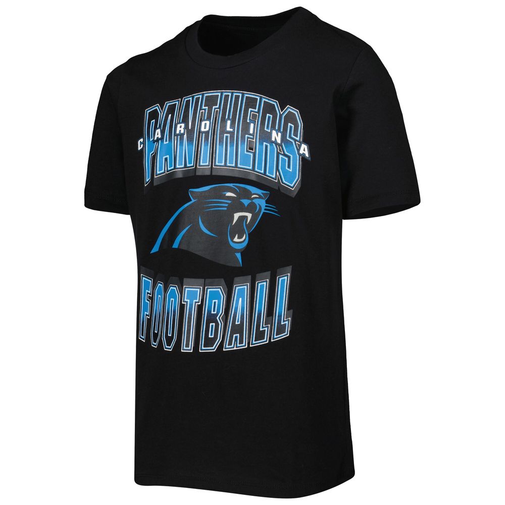 Outerstuff Youth Black Carolina Panthers Primary Logo T-Shirt Size: Large