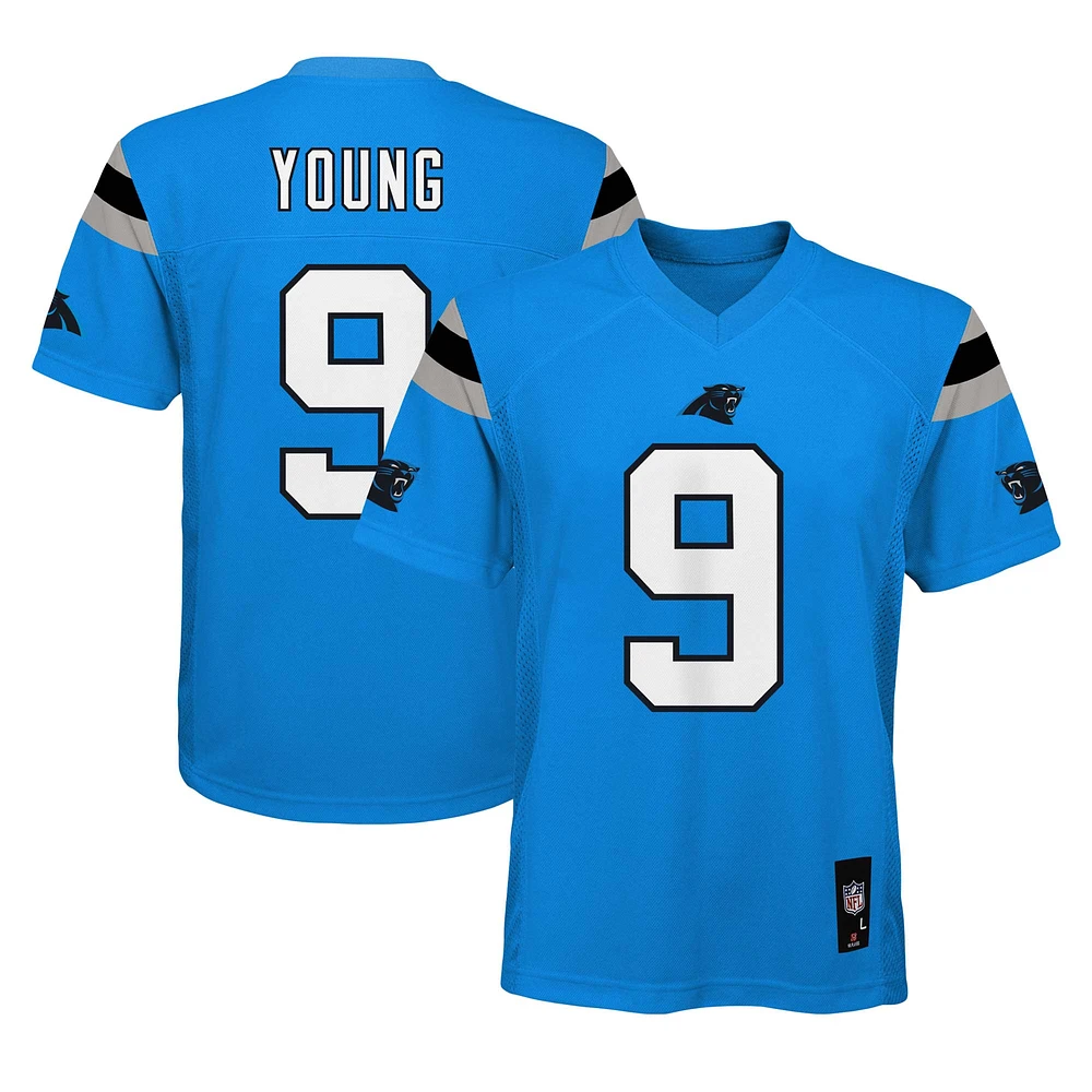 Maillot de joueur réplique Bryce Young Blue Carolina Panthers pour jeunes