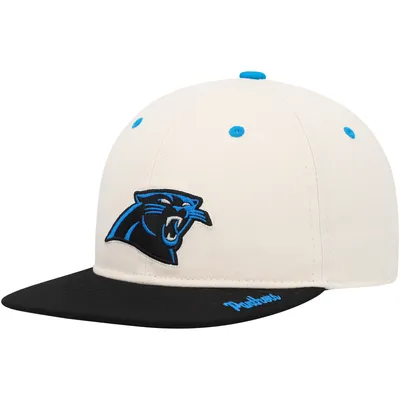Carolina Panthers Youth Deadstock Snapback Hat - Cream/Black