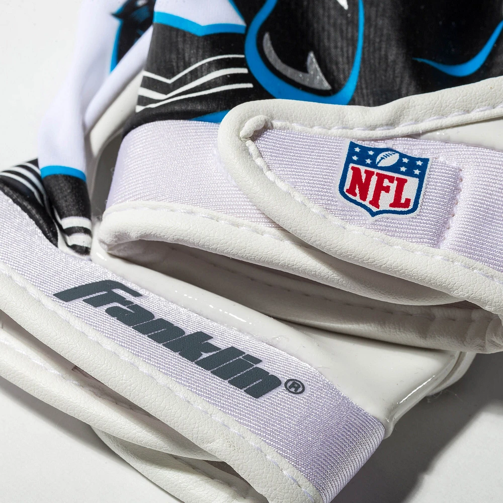 Youth Franklin Sports Carolina Panthers Receiver Gloves