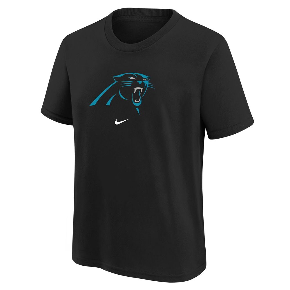 Youth Nike Black Carolina Panthers Logo T-Shirt