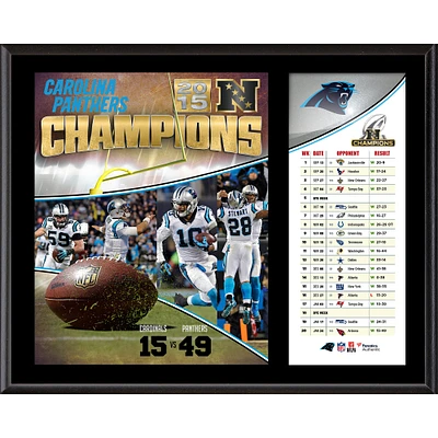 Carolina Panthers 2015 NFC Conference Champions 12'' x 15'' Sublimated Plaque