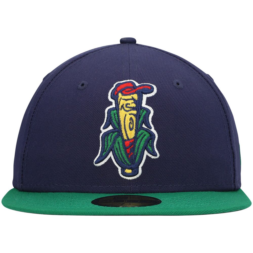 Men's New Era Navy Cedar Rapids Kernels Authentic Collection Team Alternate 59FIFTY Fitted Hat