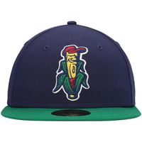 Men's New Era Navy Cedar Rapids Kernels Authentic Collection Team Alternate 59FIFTY Fitted Hat