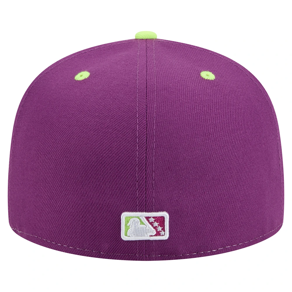 Men's New Era White Cedar Rapids Kernels Copa de la Diversión 59FIFTY Fitted Hat
