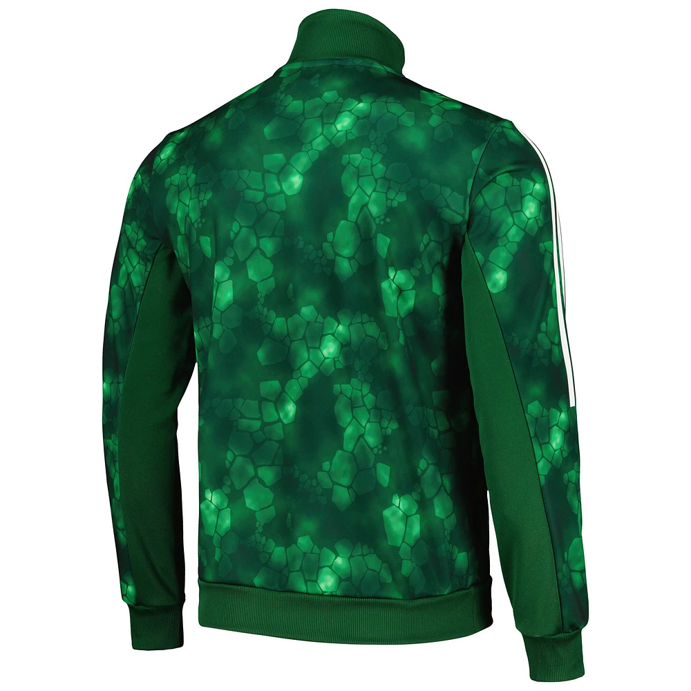 Haut de survêtement entièrement zippé adidas Celtic Lifestyle pour hommes vert