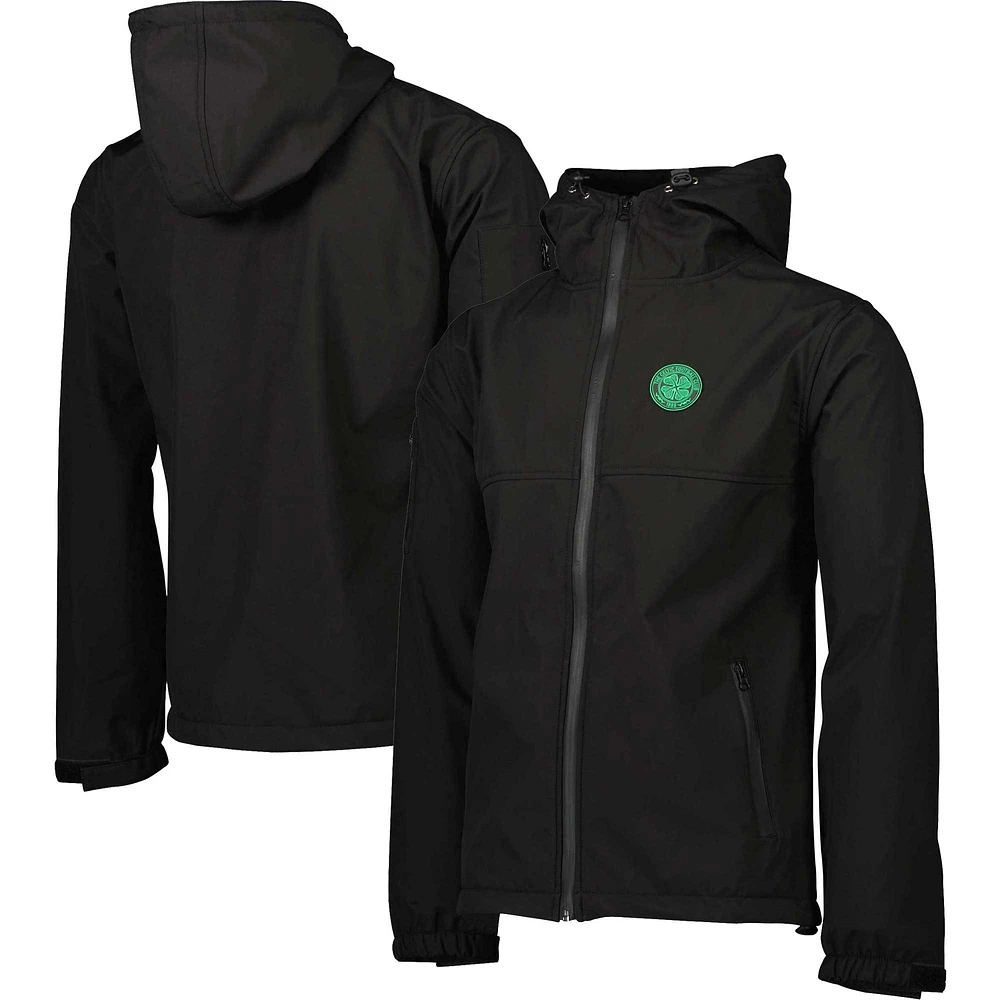 Veste À Capuche Homme Noire Celtic Trois Couches Zippée