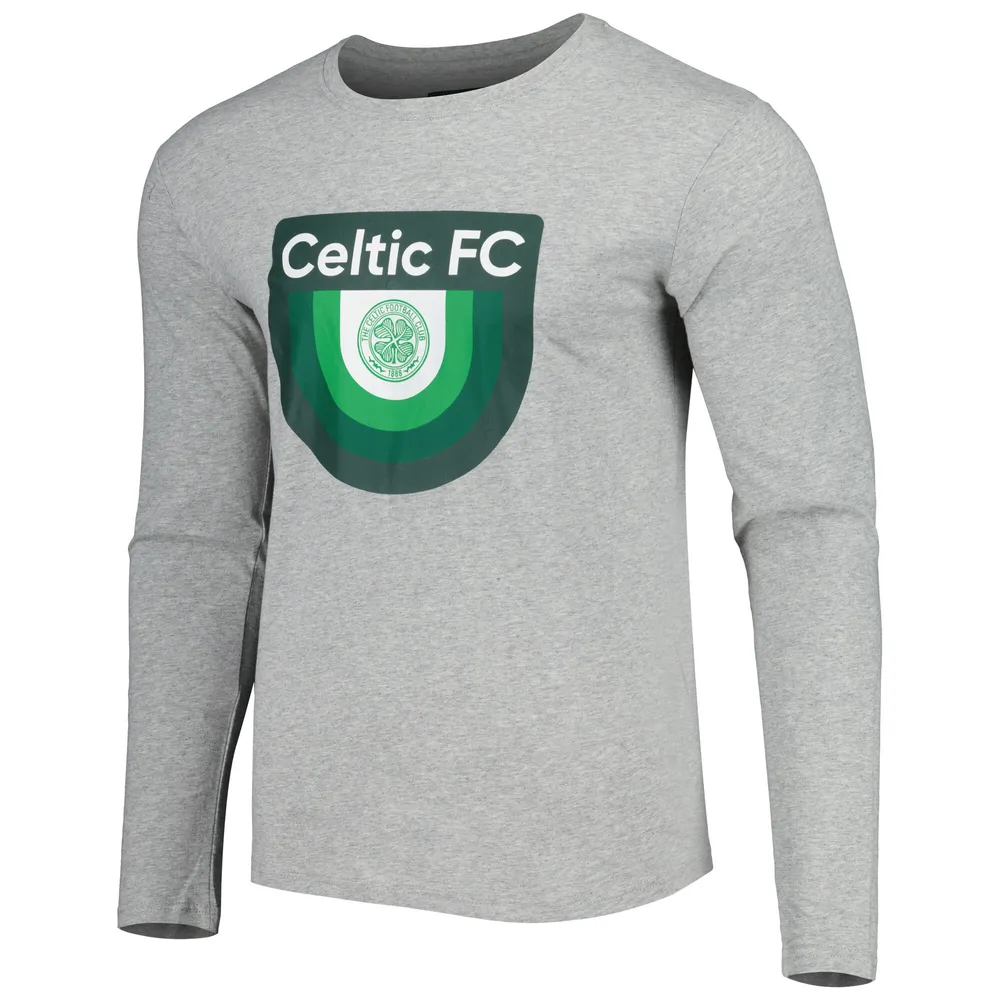 T-shirt à manches longues gris Celtic Park pour homme