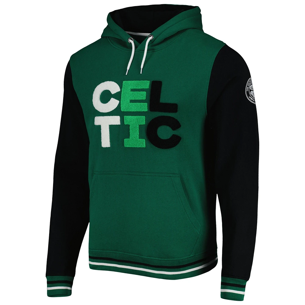 Sweat à capuche Celtic Lifestyle vert/noir pour homme