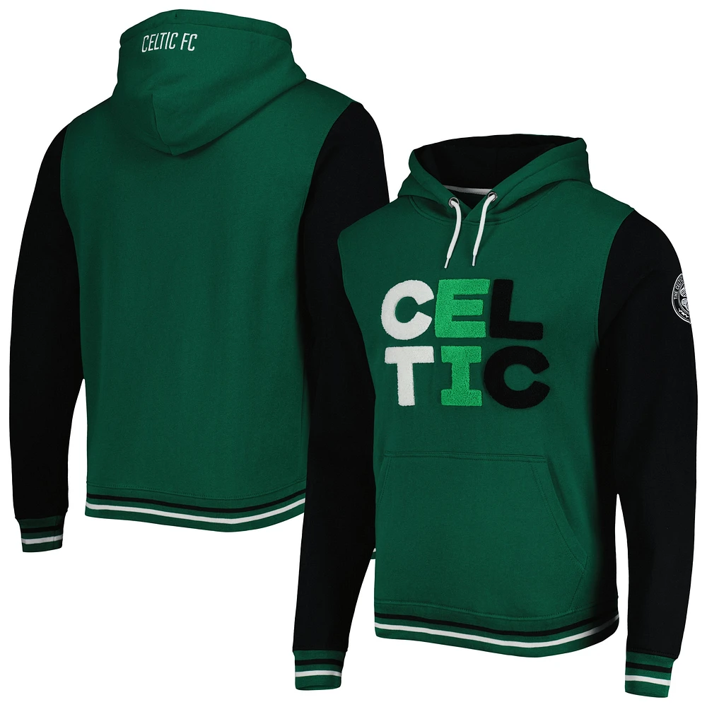 Sweat à capuche Celtic Lifestyle vert/noir pour homme