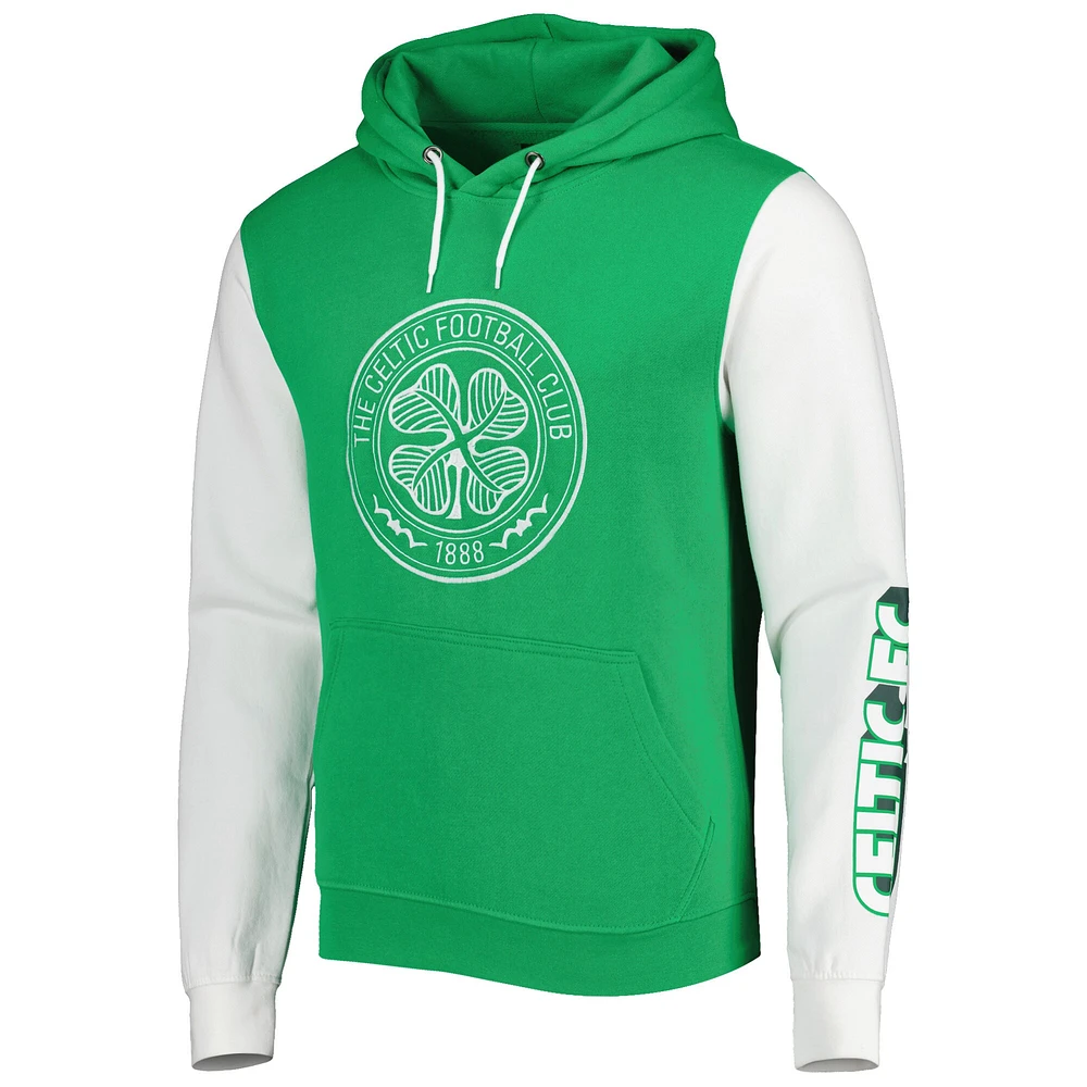 Sweat à capuche vert/blanc Celtic Pride pour homme